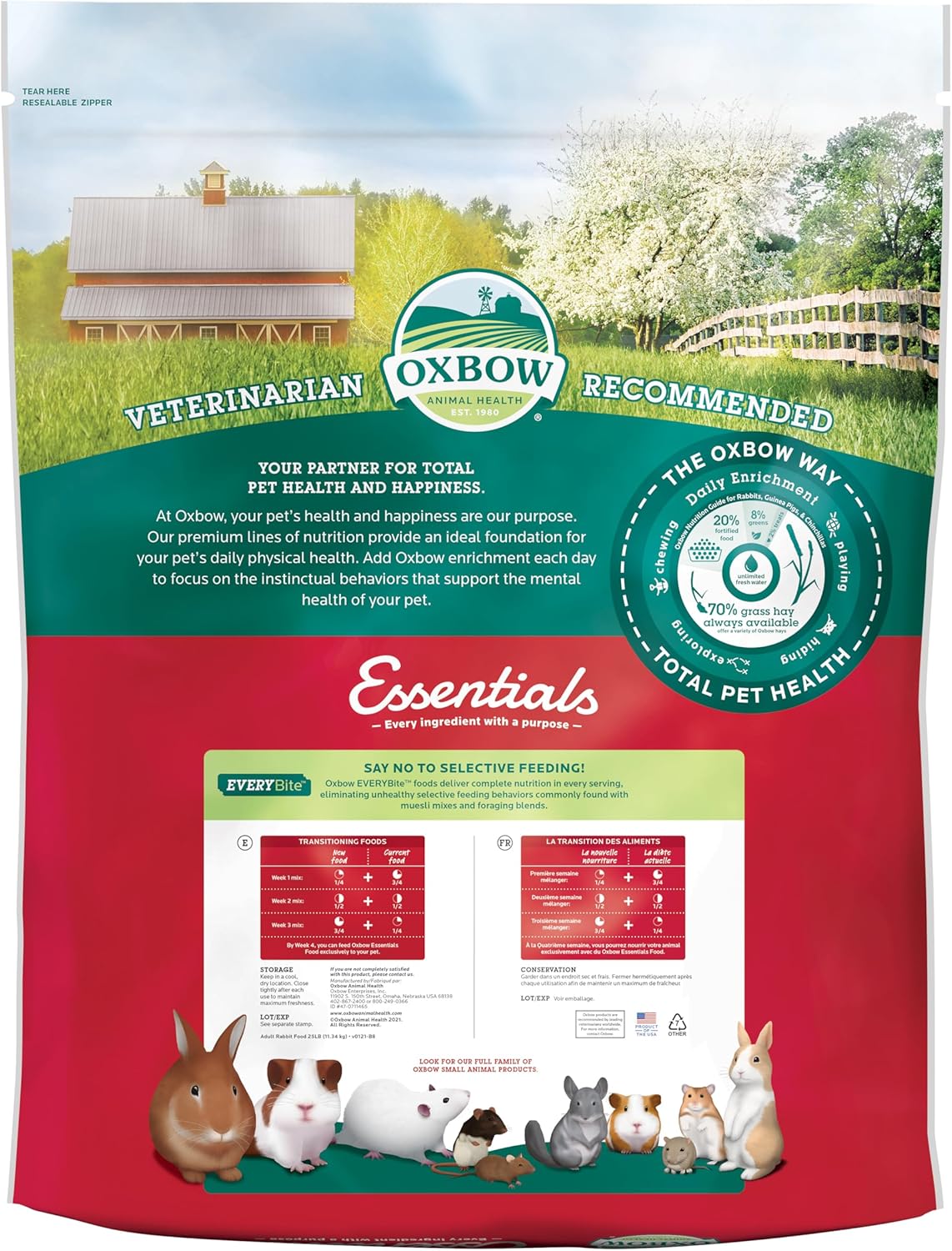 Oxbow Essentials Adult Rabbit Food (5lb)